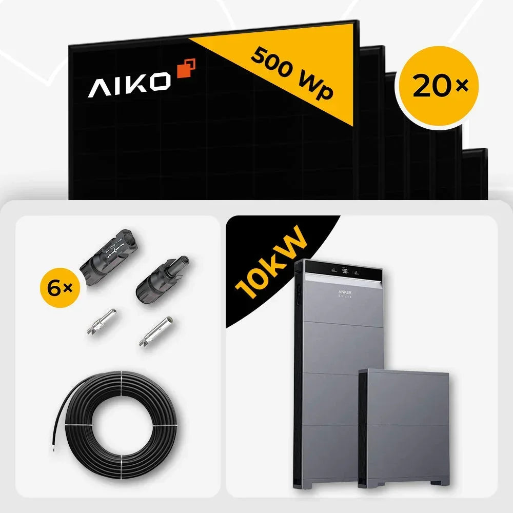 AIKO 500W Solarmodule Set Anker X1-H10K-T 10kW