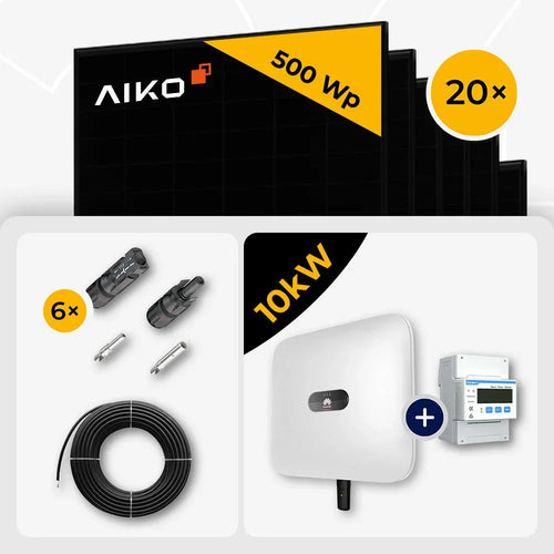 AIKO 500W Full Black, 20x, Huawei SUN2000-10KTL-M1