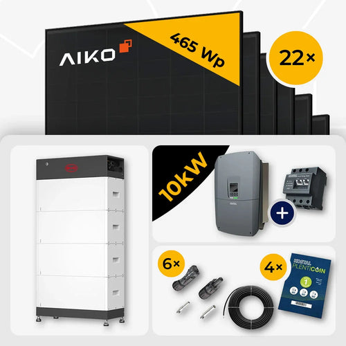 10 kWp Kostal PV Komplettset G3 M Plenticore & 20x AIKO 500W Full Black mit Speicheroption – ohne Speicher