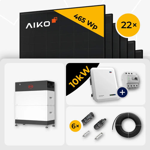 AIKO 465W Full Black 22x, SMA STP10.0-3SE-40, BYD HVS 5.1