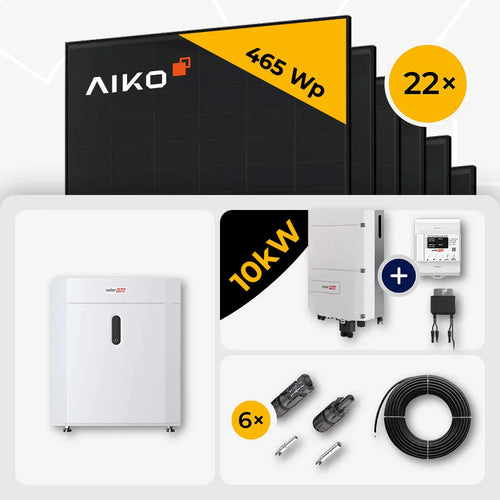 AIKO 465W Full Black 22x Solarmodule Set 10kW