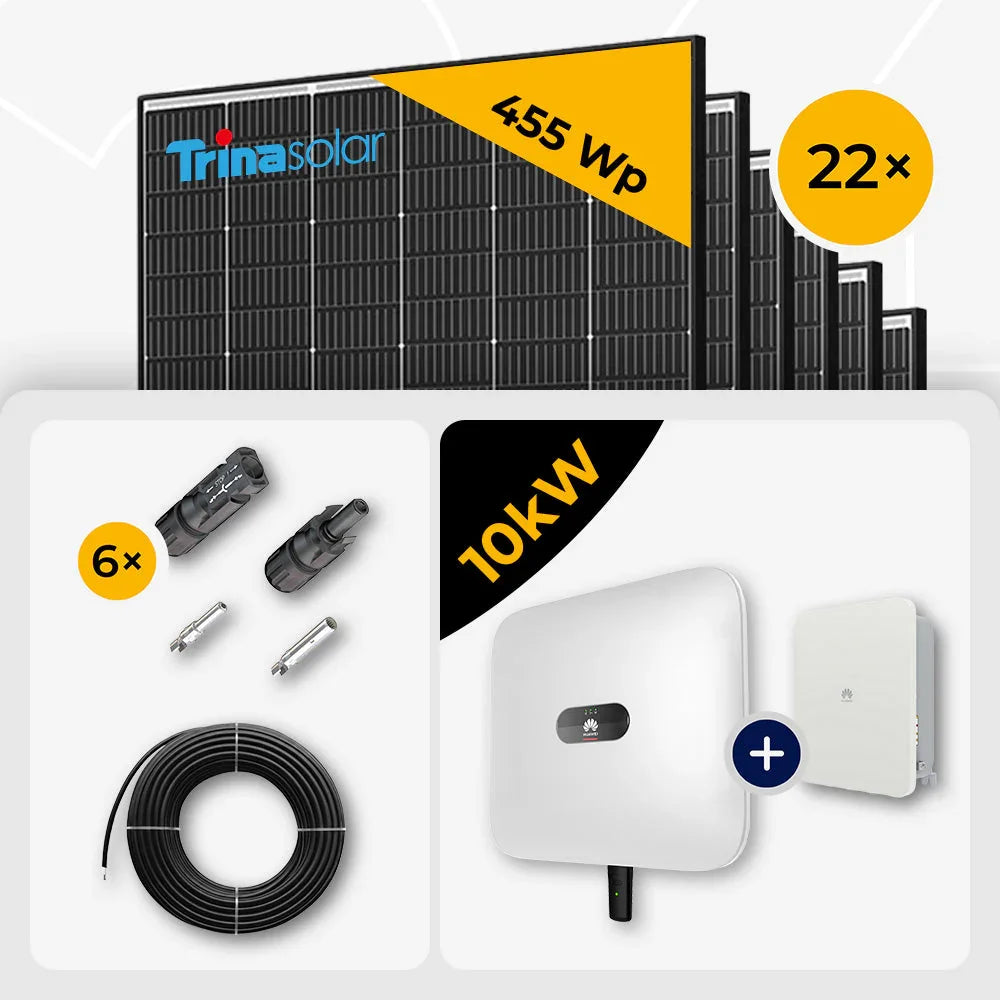 Trina 465W Solarmodule, Huawei SUN2000-10KTL-M1, 10kW