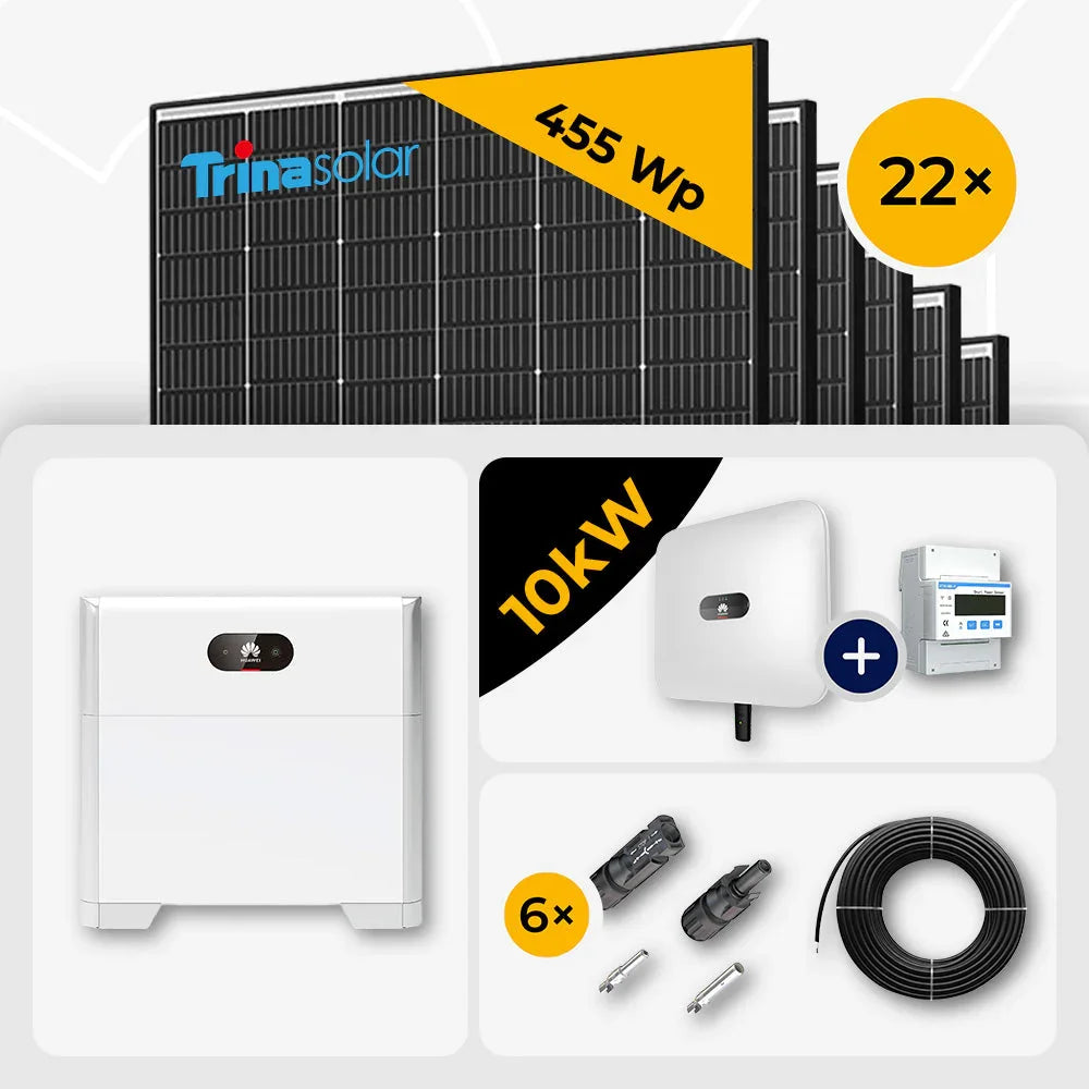 Trina 465W Solarmodule, Huawei 10kW Wechselrichter
