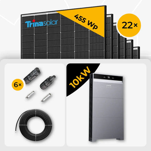 Trina 455W Solarmodule Set, Anker X1-H10K, 10kWh Speicher