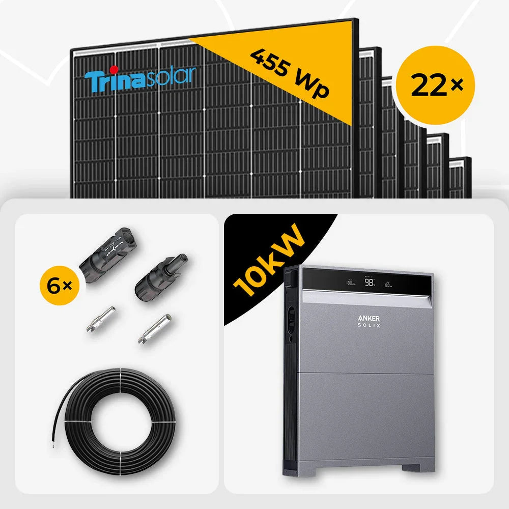 Trina 455W 22x Solarmodule, Anker X1-H10K-T 10kW