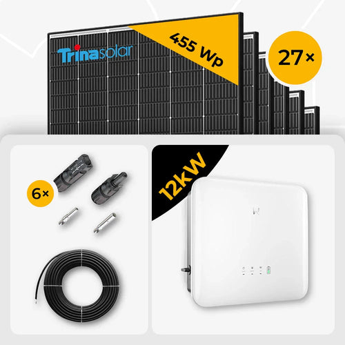 Trina 465W 27x Solarmodule GoodWe 12kW Set