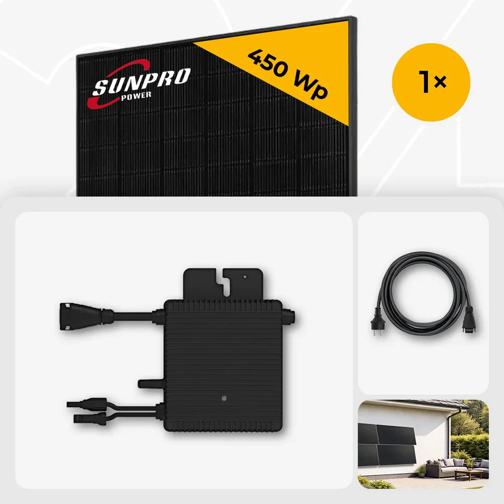 Sunpro 450 Wp Solarmodul Hoymiles HMS-400W-1T