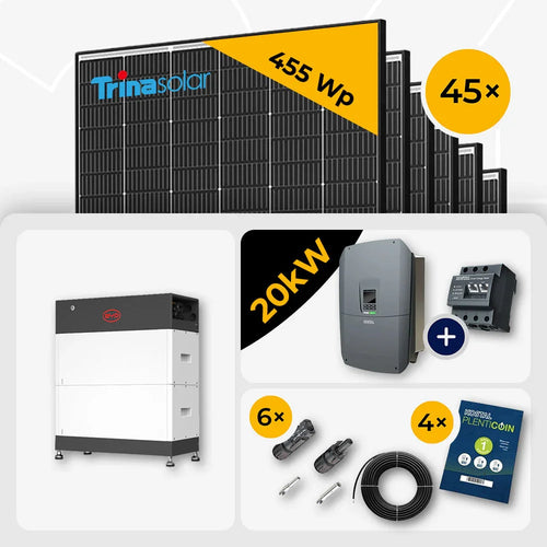 20 kWp Kostal PV Komplettset G3 L Plenticore & 45x Trina 465W Black Frame mit Speicheroption – mit Speicher BYD HVS+ 5.1