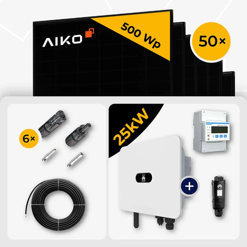 AIKO 500W, 50x Solarmodule, Huawei 25KW Wechselrichter
