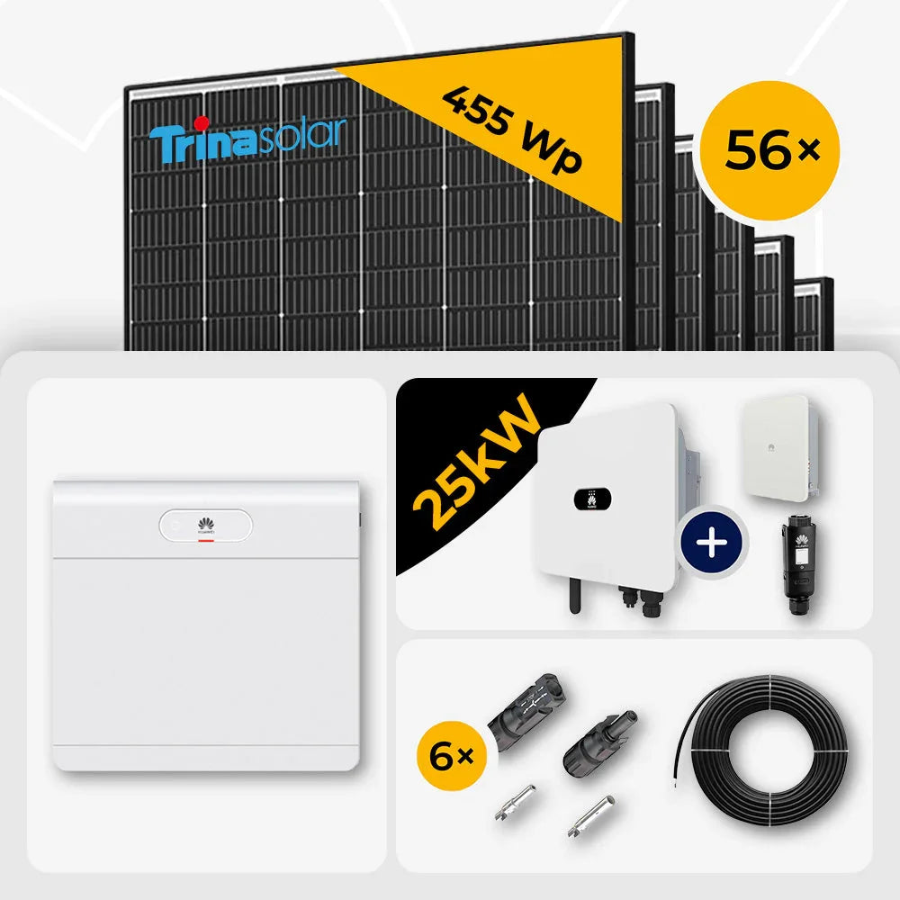 Trina 465W 56x Solarmodule, Huawei 25kW Wechselrichter Set