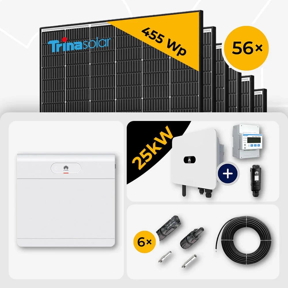 Trina 465W Solarmodule, 56 Stück, Huawei SUN2000-25K-MB0, 25kW