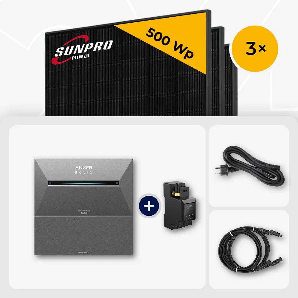 Sunpro 500 Wp Solarmodul, Anker Solix, Zubehör