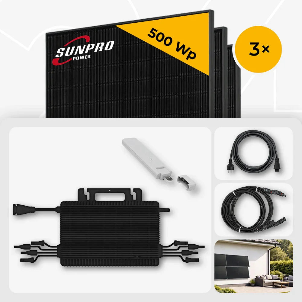 Sunpro 500 Wp Solarmodule Hoymiles HMS-1600-4T