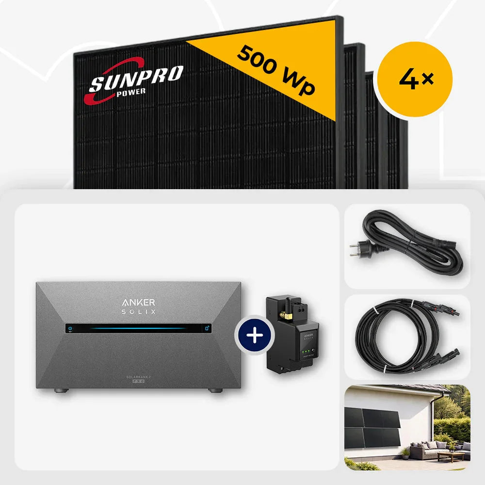 Sunpro 500 Wp Solarmodule Anker Solix Solarbank
