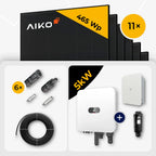 AIKO 465W Full Black Solarmodule, 11 Stück, Huawei 5kW