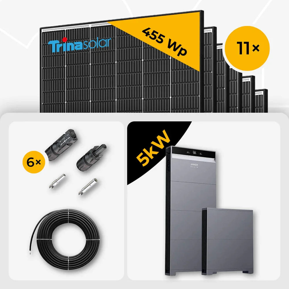 Trina 455W Solarmodule 11x, Anker X1-H5K-T, 5kW