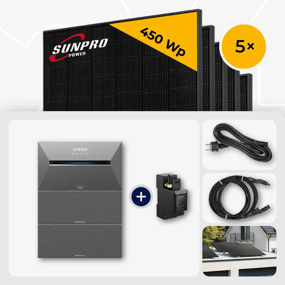 Sunpro 450 Wp Solarmodule Anker Solix Solarbank