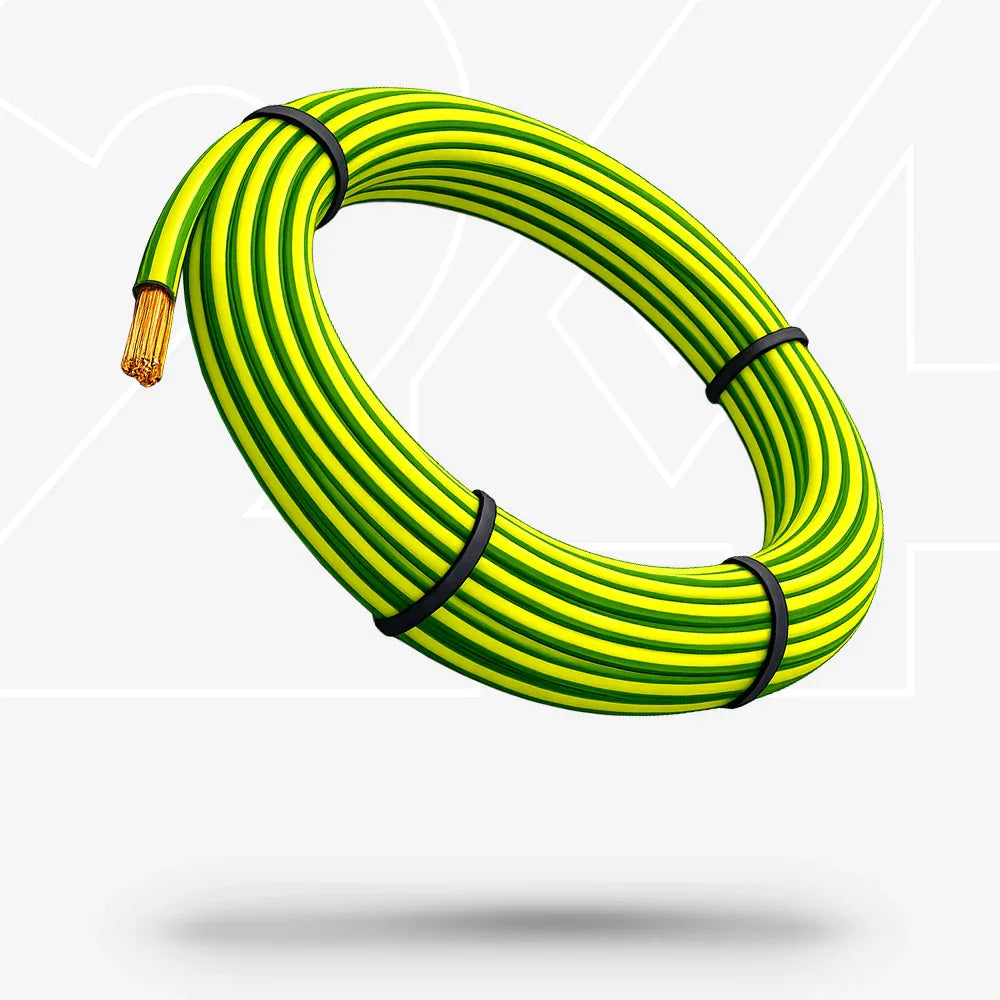 Aderleitung flexibel H07V-K 4mm² grün-gelb