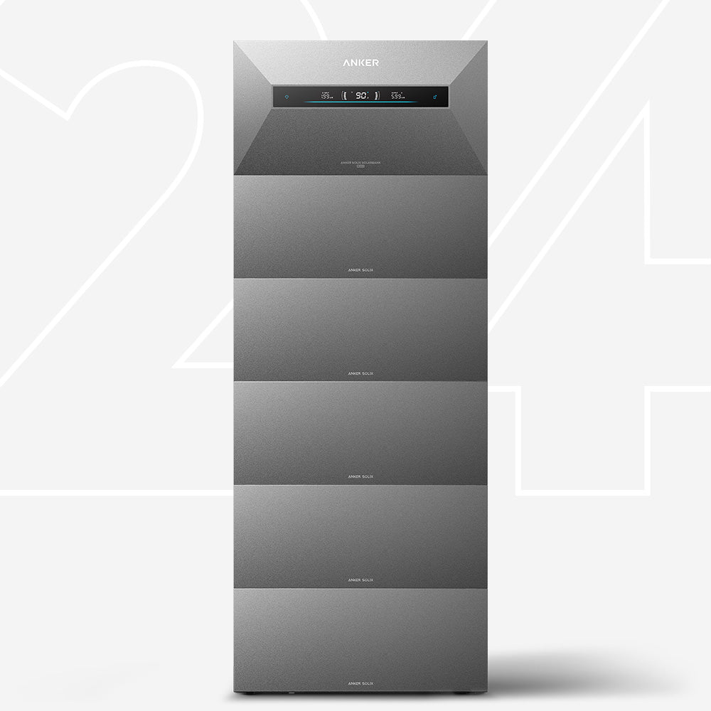Anker SOLIX Solarbank Max mit 5 Zusatzbatterien BP7000