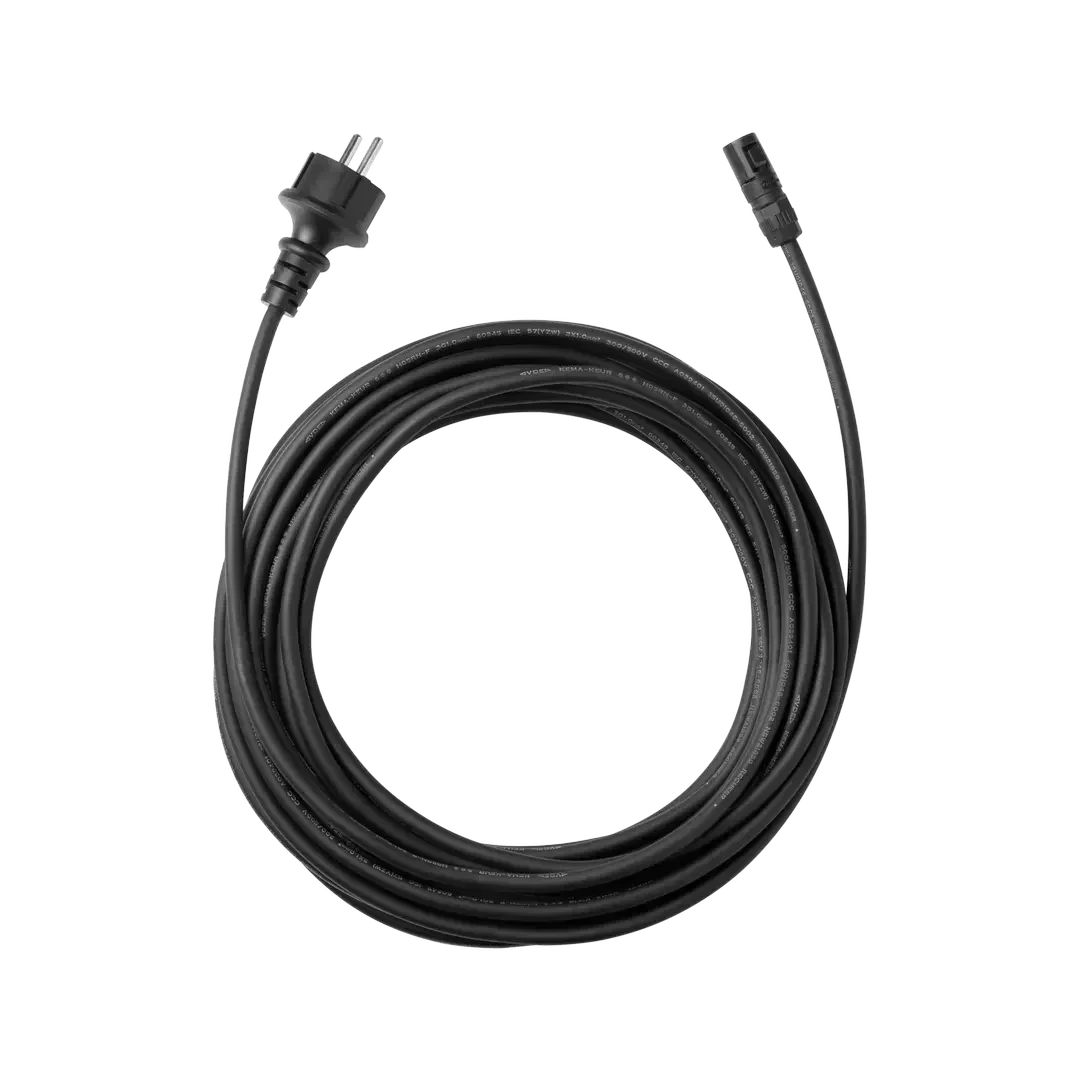 Schutzkontakt Stromanschlusskabel für Solaranlage