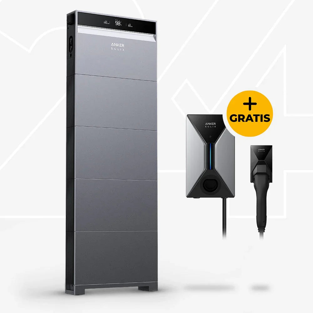 Anker SOLIX X1-H5K-T (X1 Energiespeichersystem) - 5 kW – mit Speicher Anker X1 20 kWh