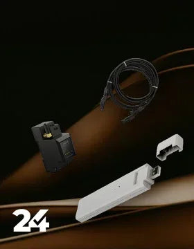 Balkonkraftwerk Zubehör Set mit Kabel, Adapter, Halterung