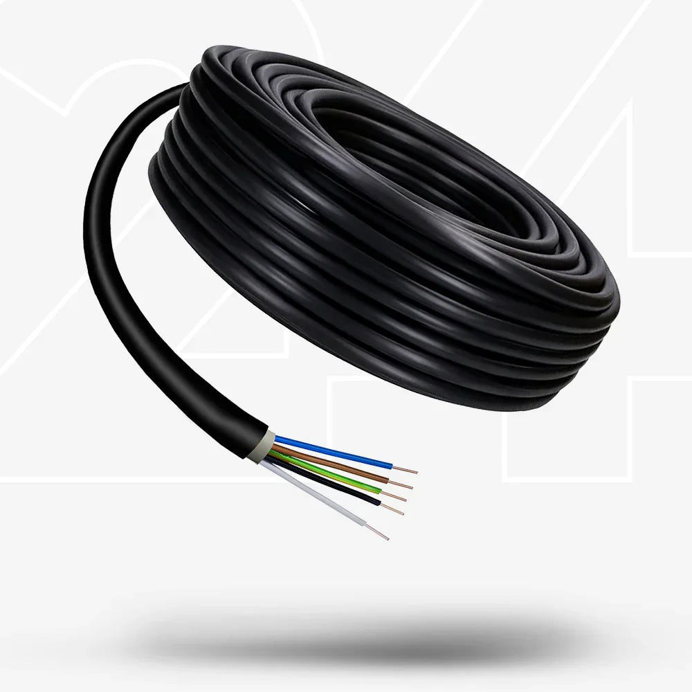 Erdkabel NYY-J 5x10mm² 25m PVC schwarz