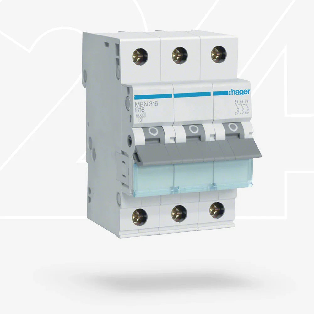 Hager MBN316 Leitungsschutzschalter 16A 3-polig
