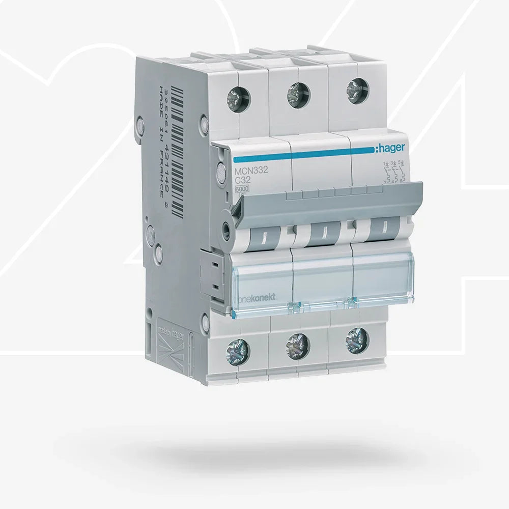 Hager MCN325 Leitungsschutzschalter 25A 3-polig