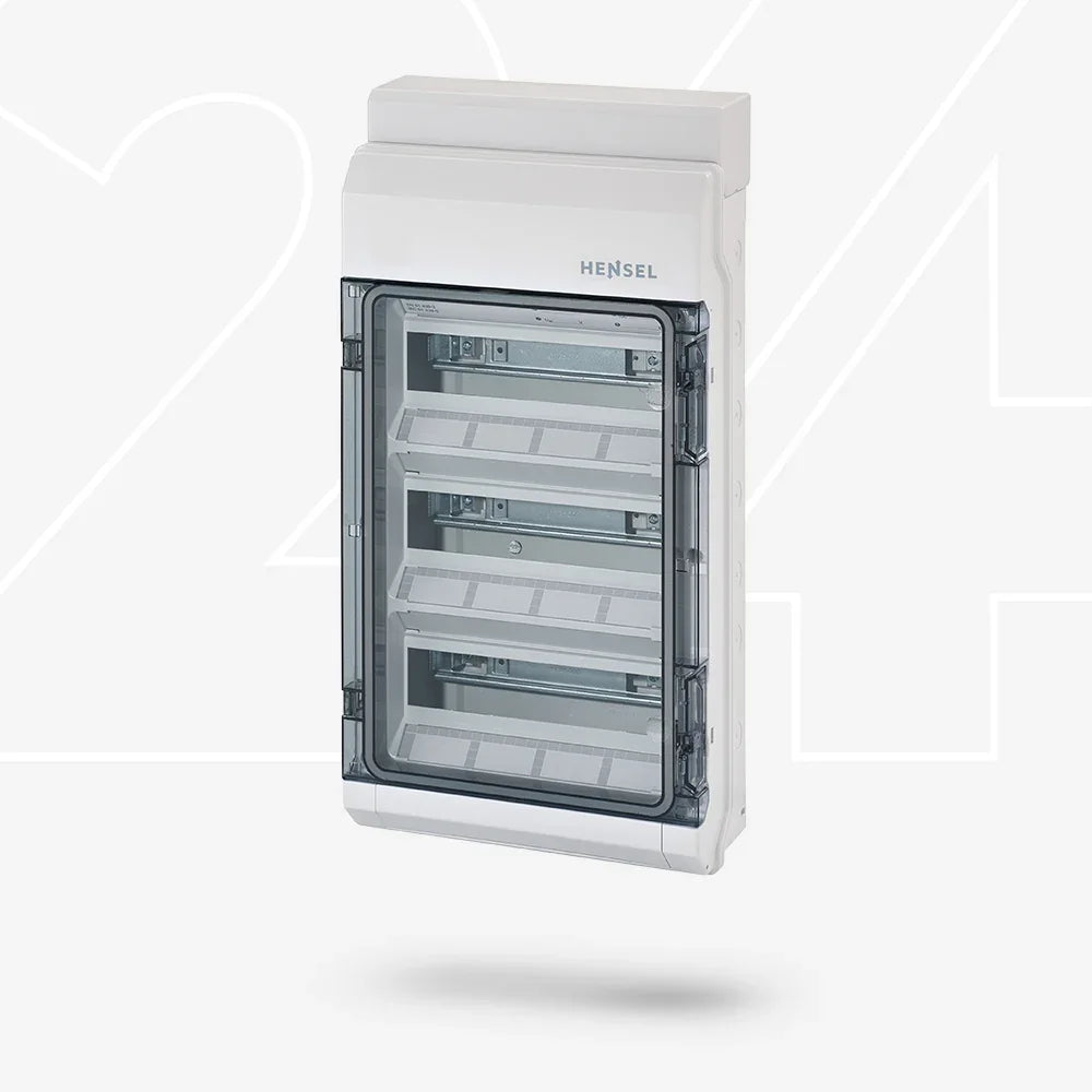 Hensel KV3536 KV90 Automatengehäuse 36TE transparent