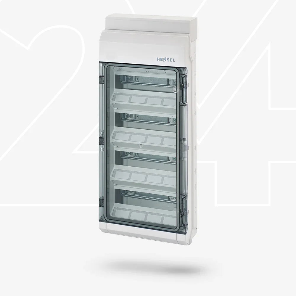 Hensel KV4548 KV90 Automatengehäuse 48TE IP54 transparent