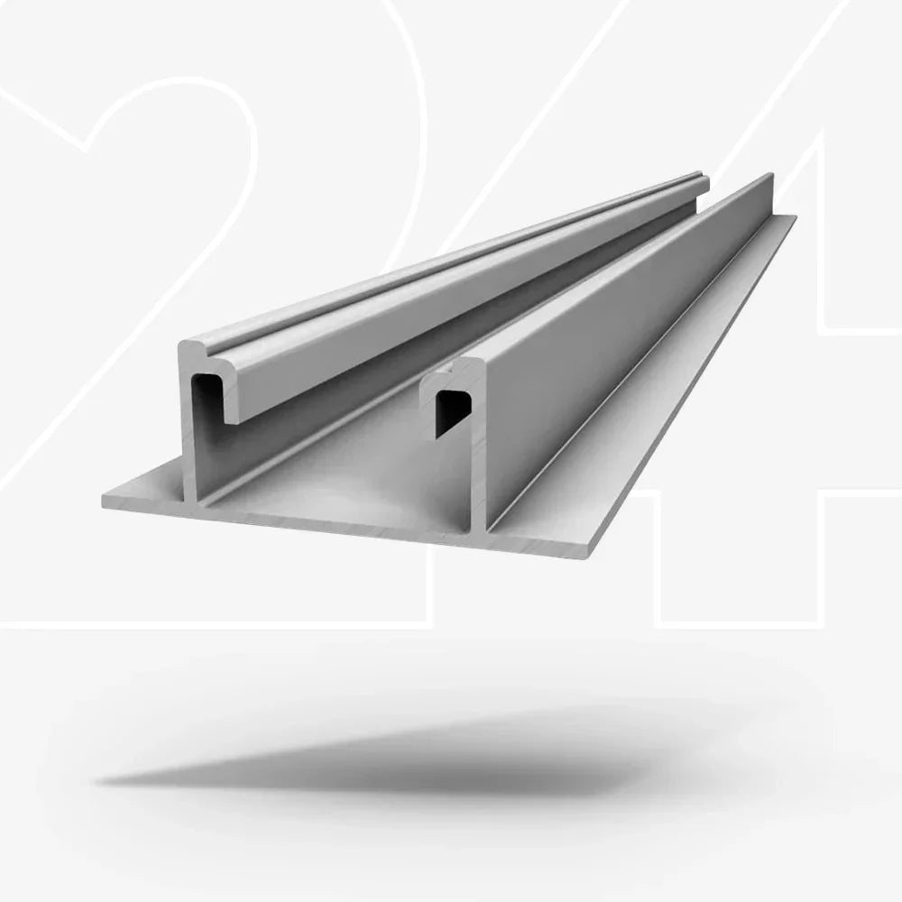 K2 BasicRail 2.40m Schrägdach Trapezblech Montageschiene