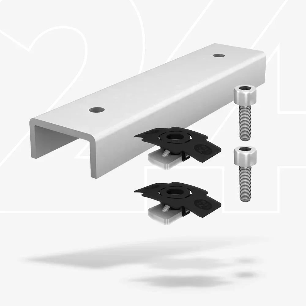 K2 Dome Flat Connector Set Montageset Solarbefestigung