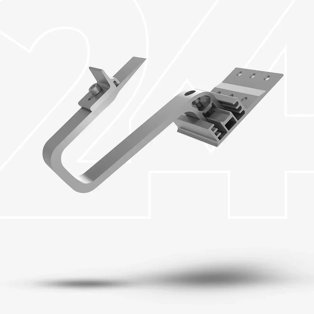 Dachhaken für Solarmodule Schrägdach Dachziegel Montage