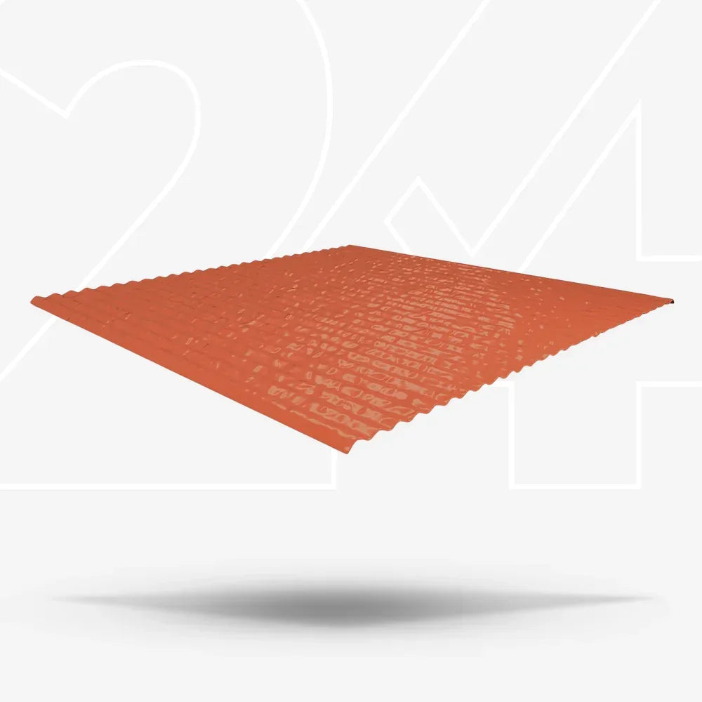 Metallabdeckung mit Butylstreifen, rot, Solar Zubehör