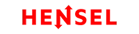 Hensel Logo rot, Hersteller Schriftzug