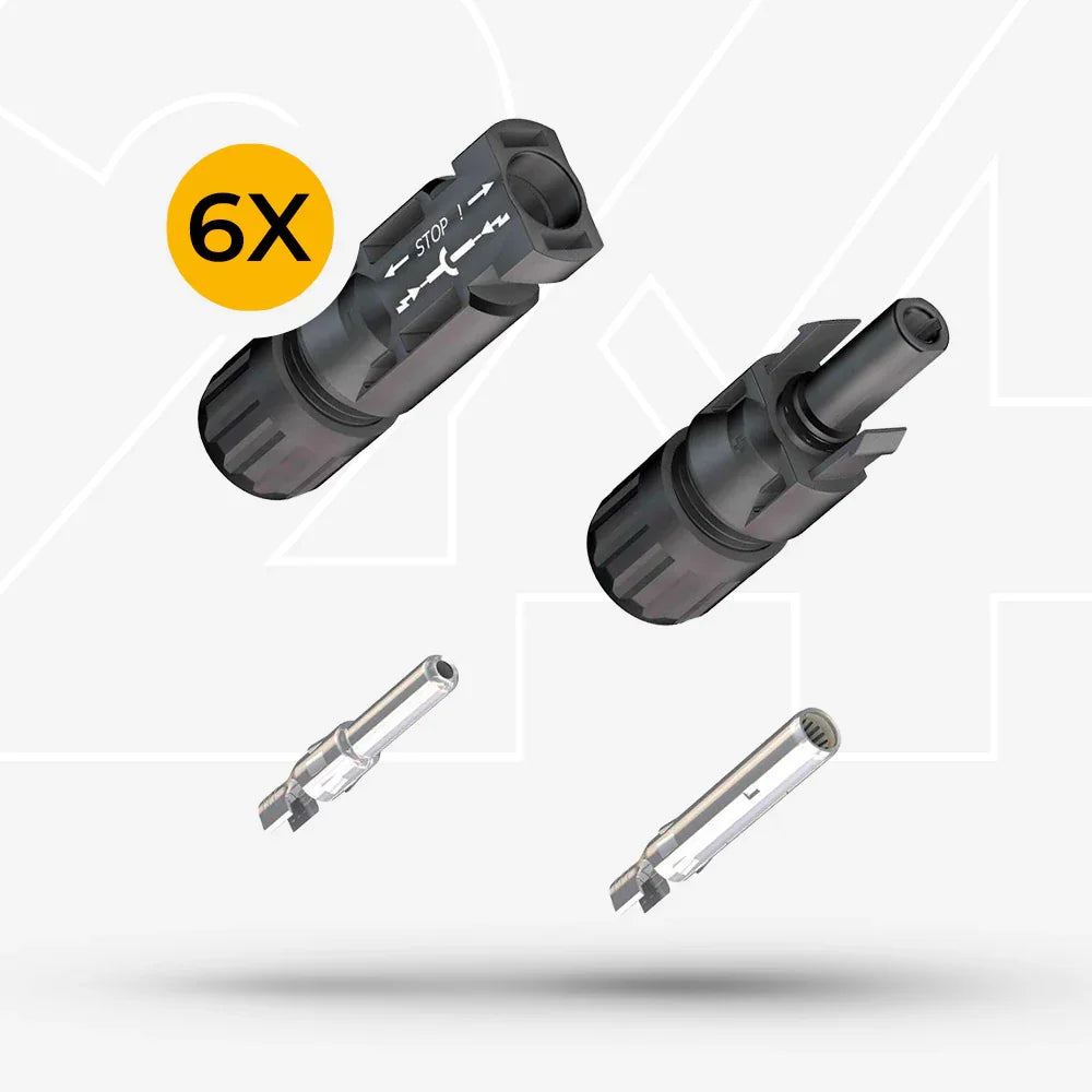 MC4 Stecker Set 6 Paar Solarmodul Verbindung