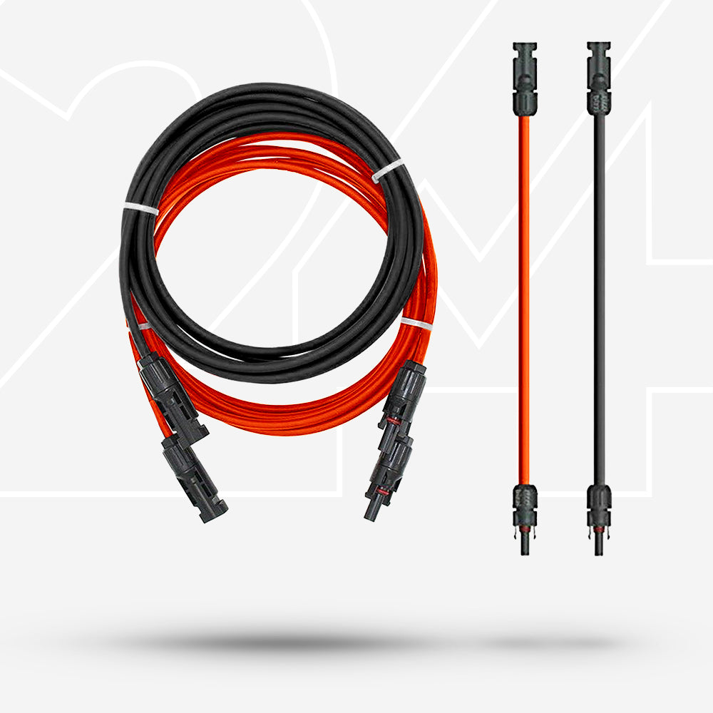 MC4 Verlängerungskabel Set 4 mm² - 5 m (rot/schwarz)