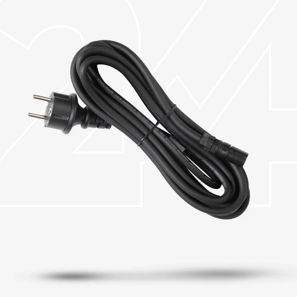 Schuko AC Ladekabel schwarz