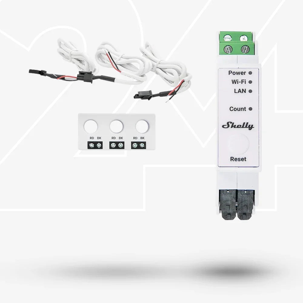 Shelly Pro 3EM 3CT63 Energiezähler 1-3 Phasen