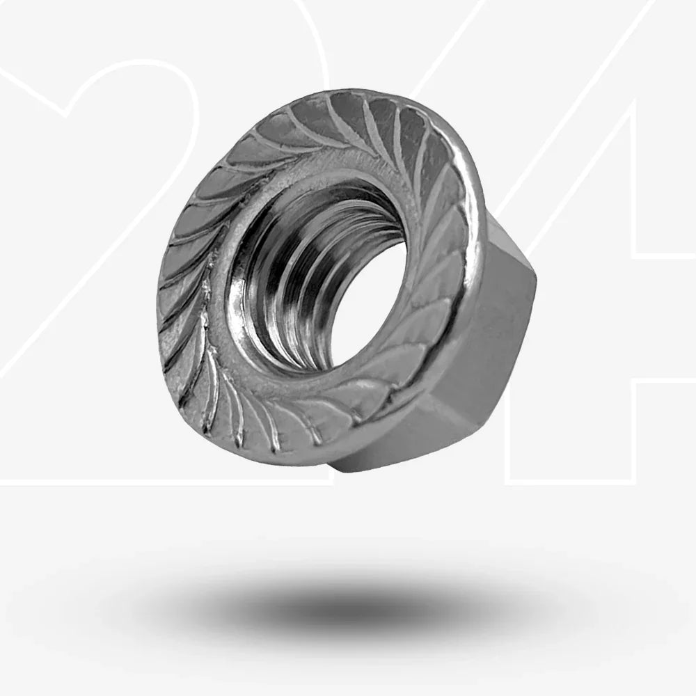 Sperrzahnmutter DIN 6923 M8 Edelstahl