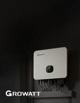 Growatt Wechselrichter an der Wand montiert