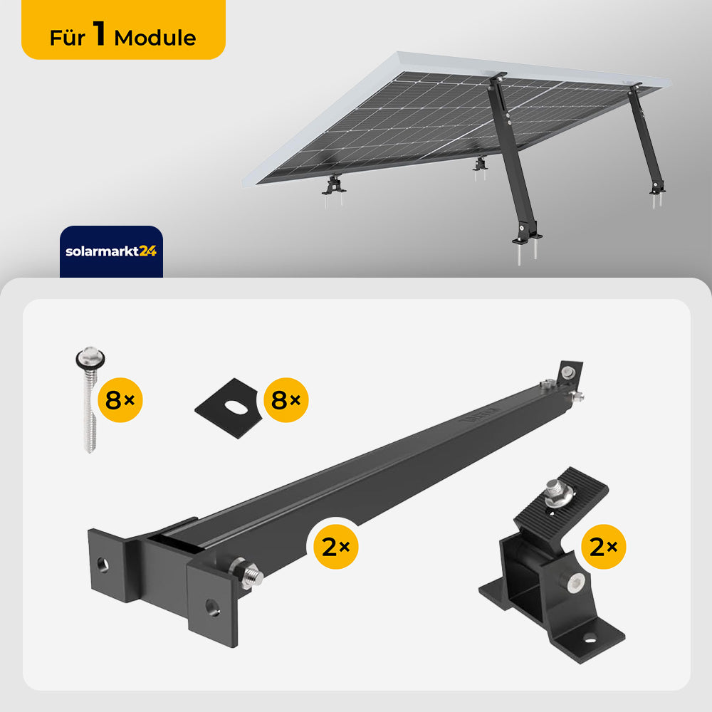 Wandhalterung für ein PV-Modul
